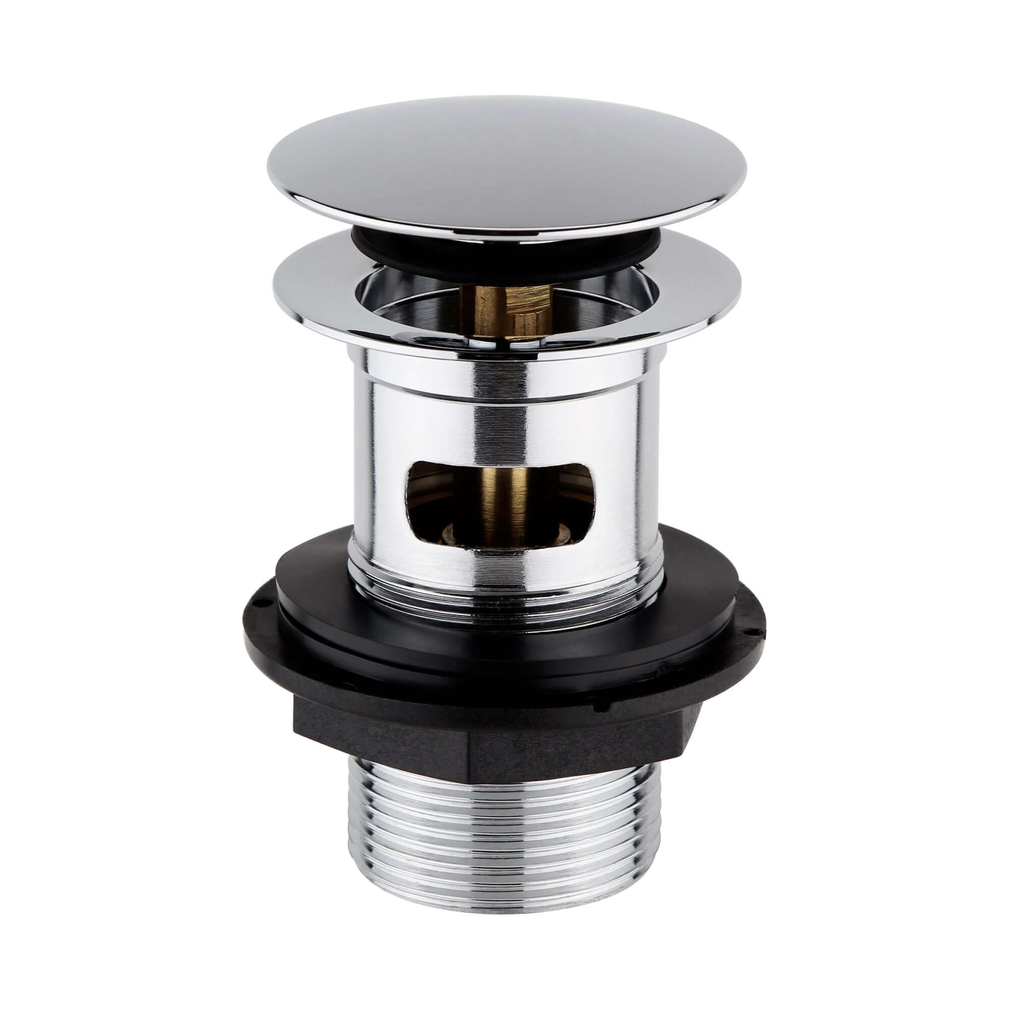 Buy Pop up basin waste round slotted - chrome Online UK | HOUSE OF ENKI